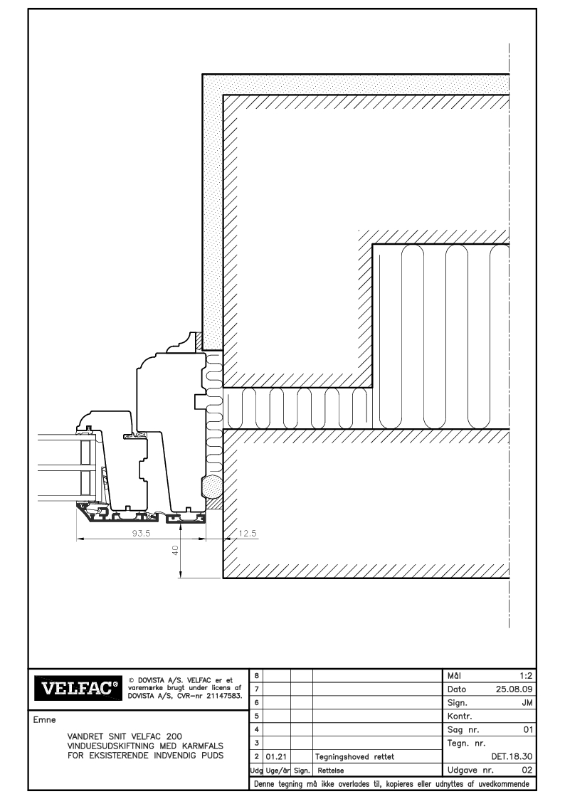 DET1870, indbygningstegning, mursten